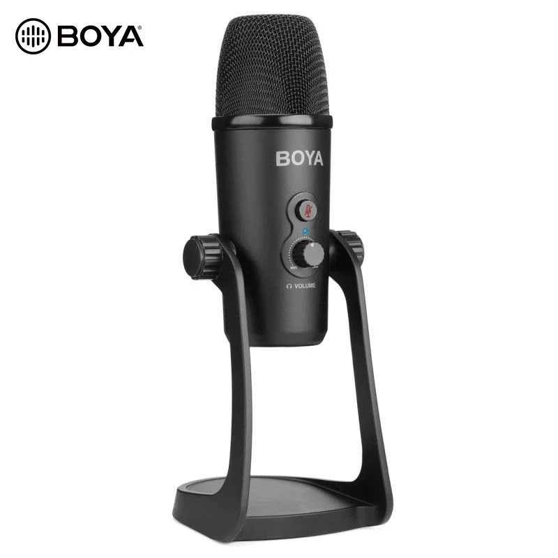Boya BY-PM700 USB конденсаторный микрофон гибкий компьютер включенный микрофон для записи интервью конференции в режиме реального времени