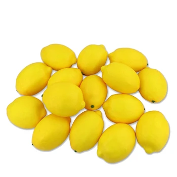 

15Pcs Artificial Fake Fruit Simulation Yellow Lemon Decorations,for Still Life Paintings Home Kitchen Party Decoration