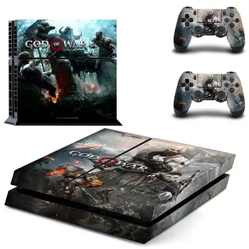 

Game God of War Full Cover Faceplates PS4 Skin Sticker Decal For PlayStation 4 Console & Controllers PS4 Skin Sticker Vinyl