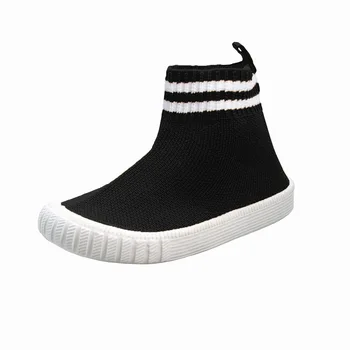 

Children's Boots for boys and girls flying knit short cut thin baby comfortable and soft autumn casual breathable fashion boots