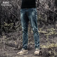 Enjeolon Брендовые мужские джинсы длинные штаны мужские джинсы Штаны хлопок Мужские джинсы Штаны Мужчины джинсовые повсе