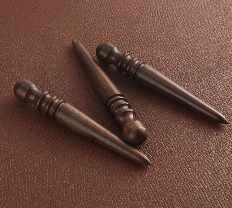 Sandalwood Polishing Rod Round Wood Polishing Leather Edge Rod Handmade DIY Leather Edge leather tool