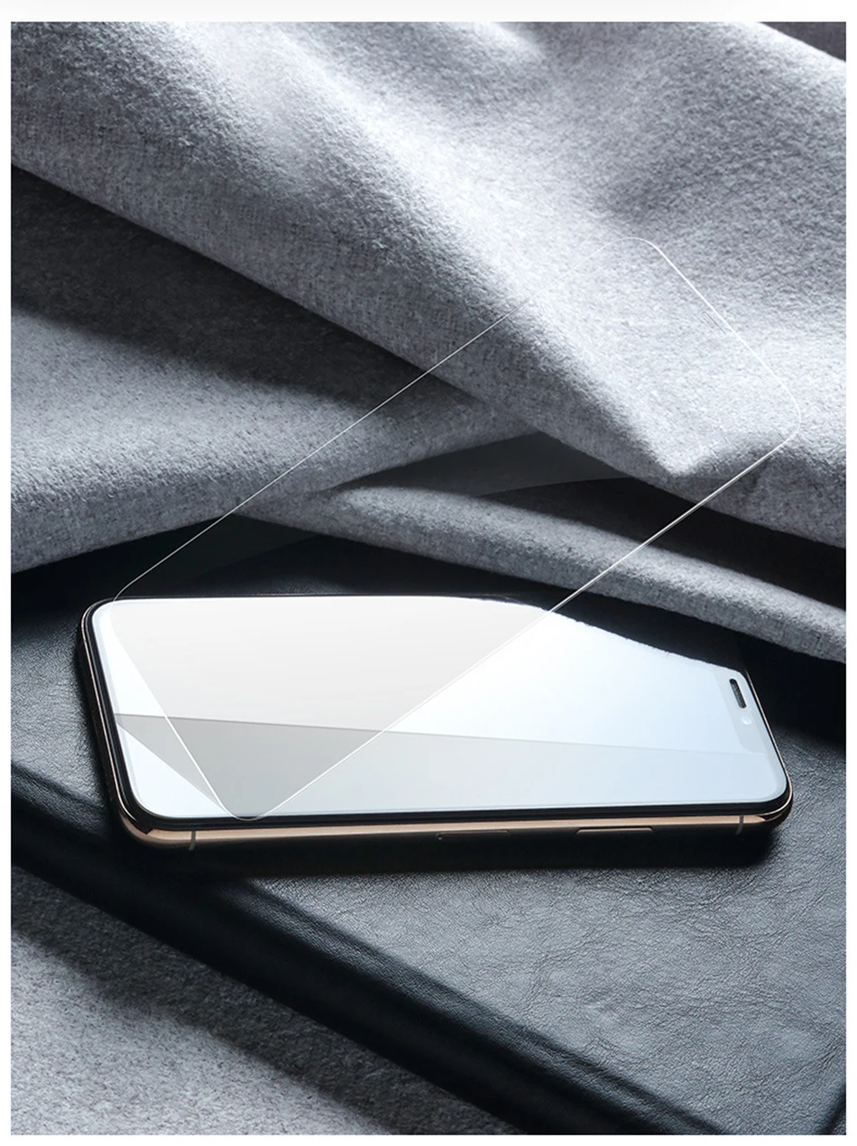 Benks OKR Tempered Glass Film 0.3mm For iPhone 11 Pro Max Full Cover Anti Blue Screen Protector AGC 9H Bubbles Free Glass Front (14)