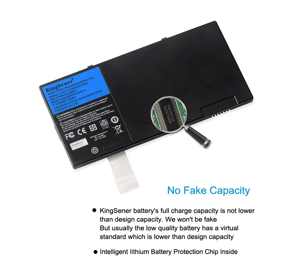 Kingsener-bateria do Portátil para Getac F110 Tablet Série G8m3x2 441857100001 p: 24285710000 11.4v 2160mah Bp3s1p2160 Bp3s1p2160-s - Imagem 2