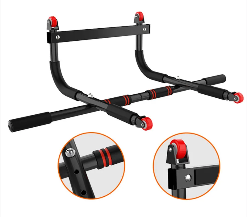 Adjustable Indoor Fitness Door Horizontal Bar Home Pull Up Workout Handles Gym Frame Multi-functional Doorway Chin-Up Equipment