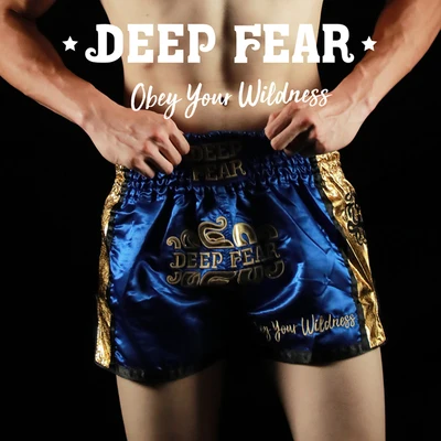 DF сплав Муай Тай брюки Муай Тай боксерский бой шорты для бега DEEPFEAR - Цвет: Blue gold