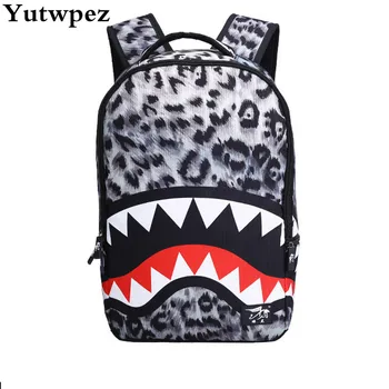 

Women Backpack 3D Cartoon Leopard Ear Backpack FAshion Printing Backpack Casual bts School bags for teenagersTravel Bags 2019