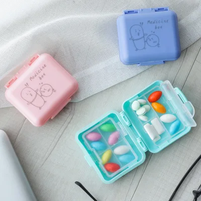 Таблетница мини 7 сеток Медицина Планшет неделя Pillbox Чехол Контейнер Органайзер медицинский уход за лекарствами путешествия разделитель портативный синий инструмент