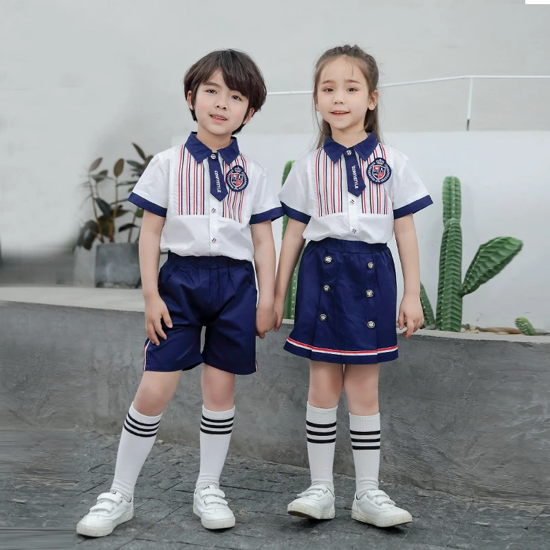 Kids School Clothes Kindergarten Uniform Baby Girl Clothing Set Children Class Suit Set Kids