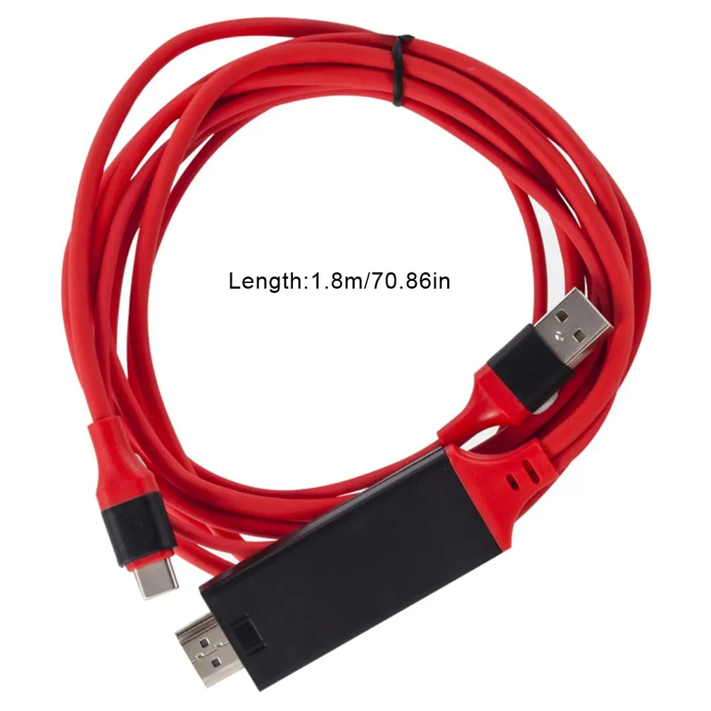Кабель-адаптер USB 3,1 type-C для HDMI кабель 4K 2K USB-C HDMI конвертер UHD type-C HDMI Поддержка зарядного устройства