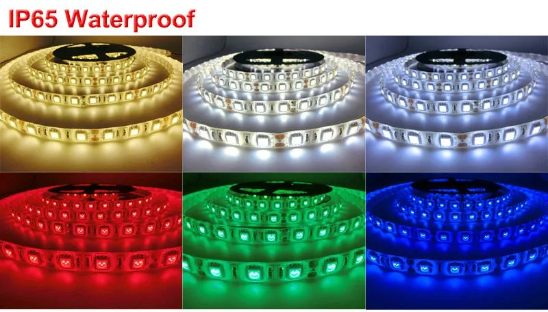 Светодиодный RGB полоса DC 12 В 5050 smd 5 м/рулон 60 бусин на кабель-удлинитель RGB светодиодный полосы световая лента для домашнего использования