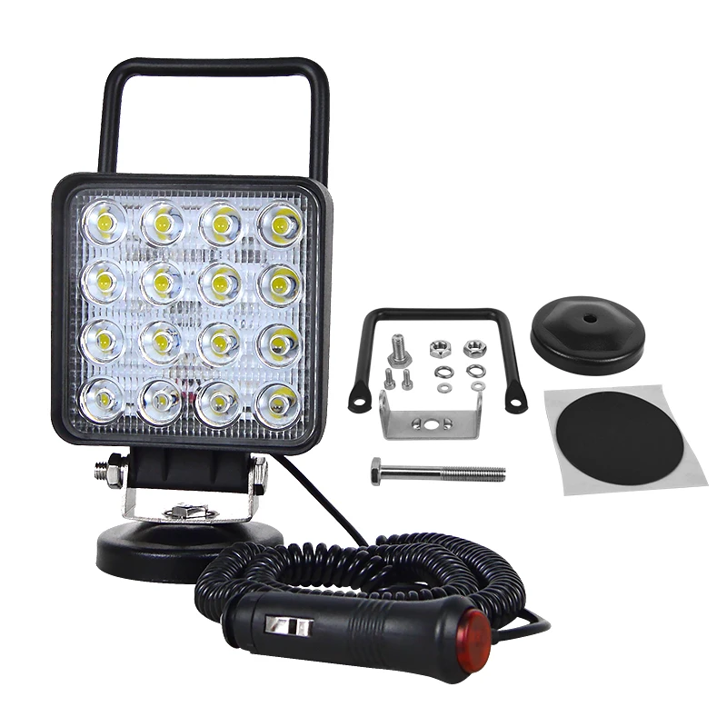 Auto Car 3M Plug&Play 4 inch Portable LED Work Light 27W 42W 48W