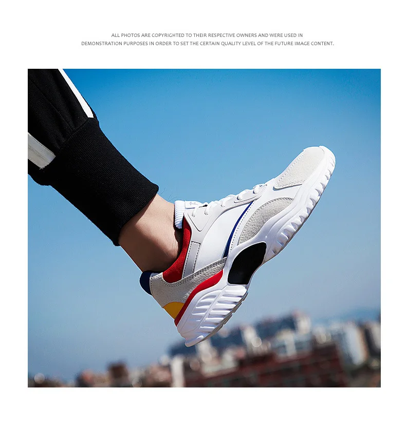 New Style Athletic Shoes Men's Running Shoe Men's Korean-style Students Versatile Casual Dad Trendy Shoes Large Size