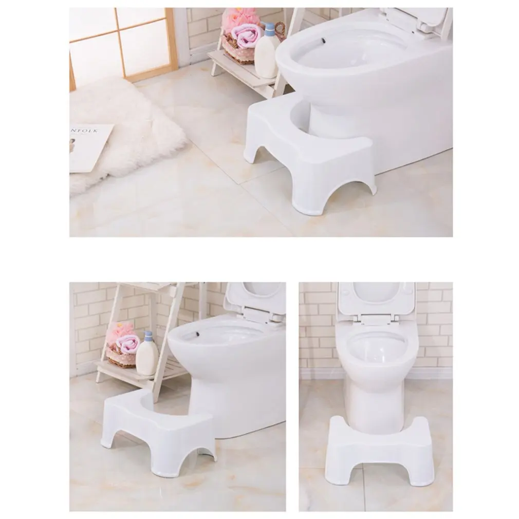 Bathroom Squatty Potty Anti-slip Foot Design Toilet Stool Children Pregnant Woman Seat Toilet Foot Stool for Adult Men Women Old