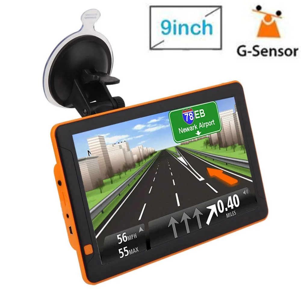 9 inch capactive touch screen truck Gps Navigator android 1G 16G with full EU map gps device for car