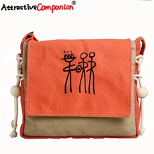 Женская тканевая сумка-мессенджер на плечо, винтажная сумка через плечо Dongba Character Yunnan, Этническая сумка для отдыха и путешествий для девушек, женская сумка для рук