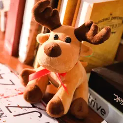 Горячая Новинка 1 шт. 25 см милые рождественские лося плюшевые игрушки мягкие олени подарок кукла для детей Рождественский предмет