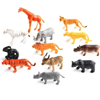 

12Pcs Animal Elephant Action Figure PVC Wild Animal Toys for Kids Toy Figures