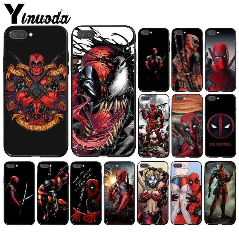 

Yinuoda Cool Marvel Deadpool Hero Phone Case for Huawei Honor 8X 9 10 20 Lite Honor 7A 7C Honor10i View20