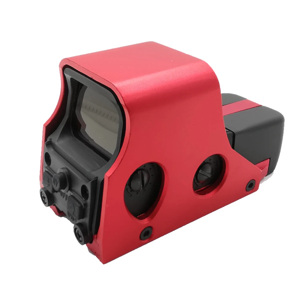 New Aluminum Tactical Red Green Reticle Riflescope Holographic Red Green Dot Sight Brigthness Adjus