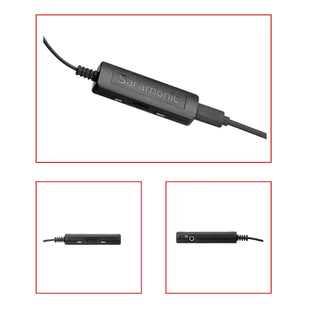 Saramonic LavMicro + DC качественный петличный микрофон с мониторингом и управлением