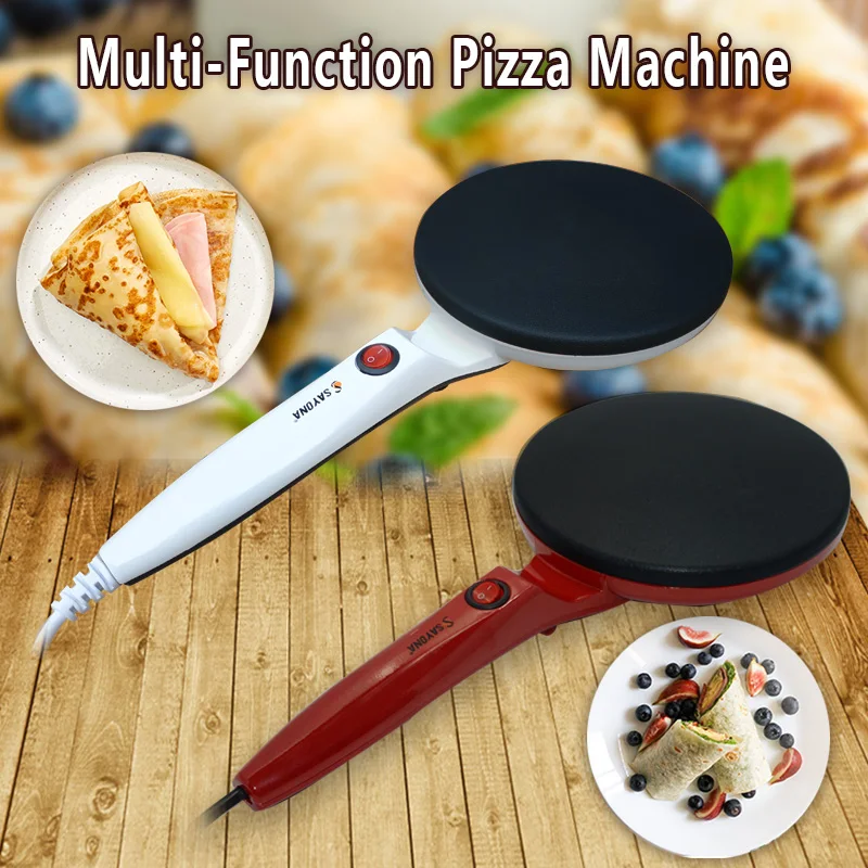 EU Electric Crepe Pizza Pancake Machine Non-Stick Baking Plate Pan Cake Machine Baking Pie Making Kitchen Cooking Tools