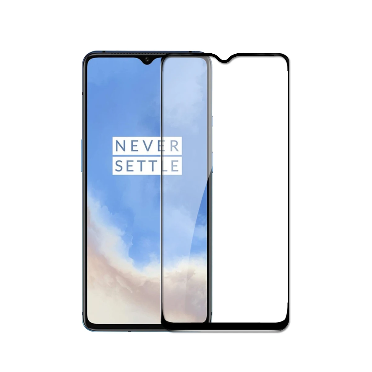 Screen Protector for OnePlus 7T Tempered Glass Full Coverage Dust-proof Anti-Scratch Bubble Free LCD Screen Cover One Plus 7T