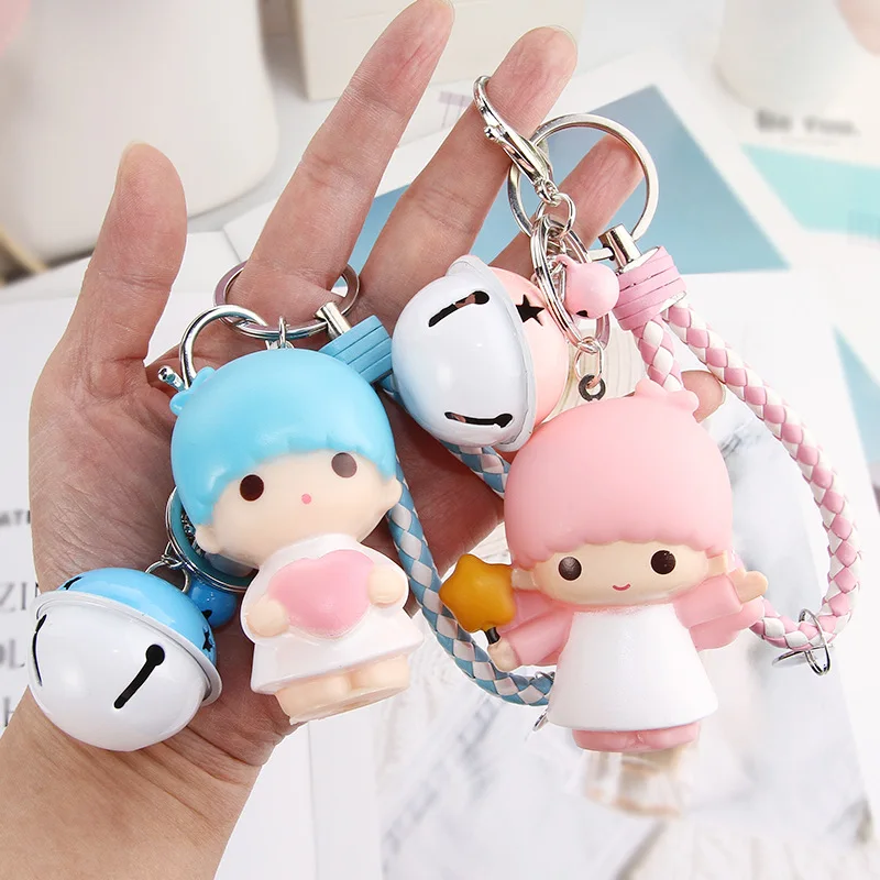 Мягкий Шелковый брелок кулон в форме колокольчика Пряжка мультфильм Маленькая девочка Сердце Мальчик сумочка кулон