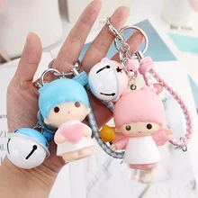 Мягкий Шелковый брелок кулон в форме колокольчика Пряжка мультфильм Маленькая девочка Сердце Мальчик сумочка кулон