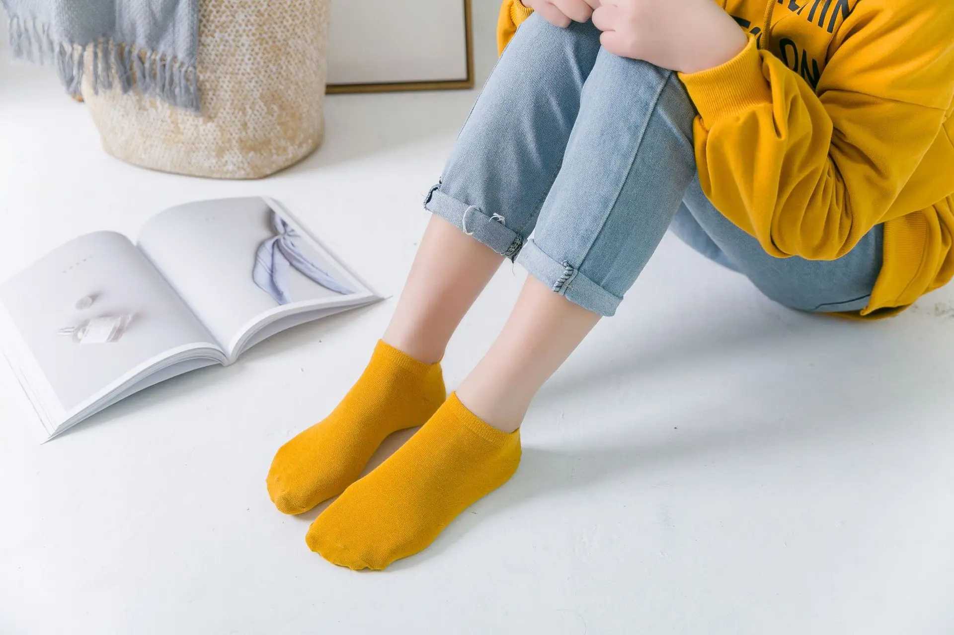 Женские носки с вышитыми героями мультфильмов Kawaii Calcetines, хлопковые забавные Женские носочки в стиле Харадзюку, подарки, 1 пара, Размеры 35-40