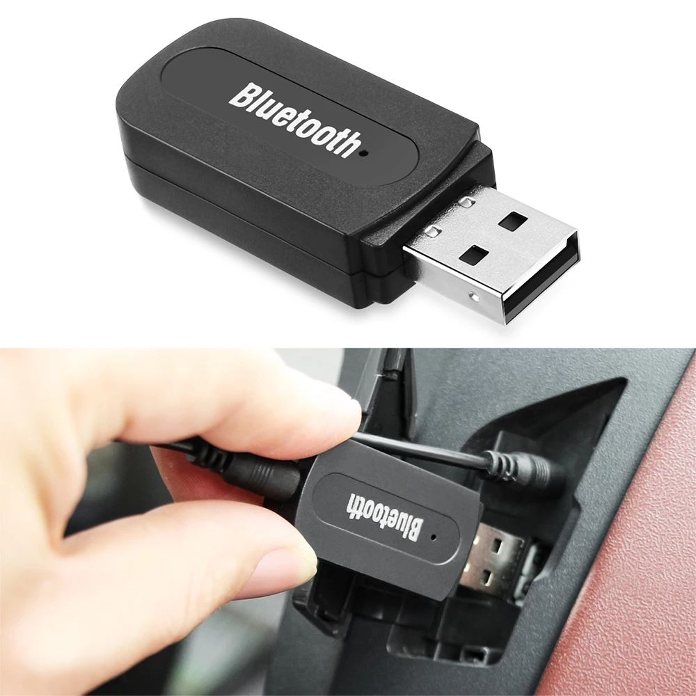 Беспроводной автомобильный Аудиоприемник USB Bluetooth AUX для Ford Focus 2 3 1 Fiesta Mondeo MK4 Transit