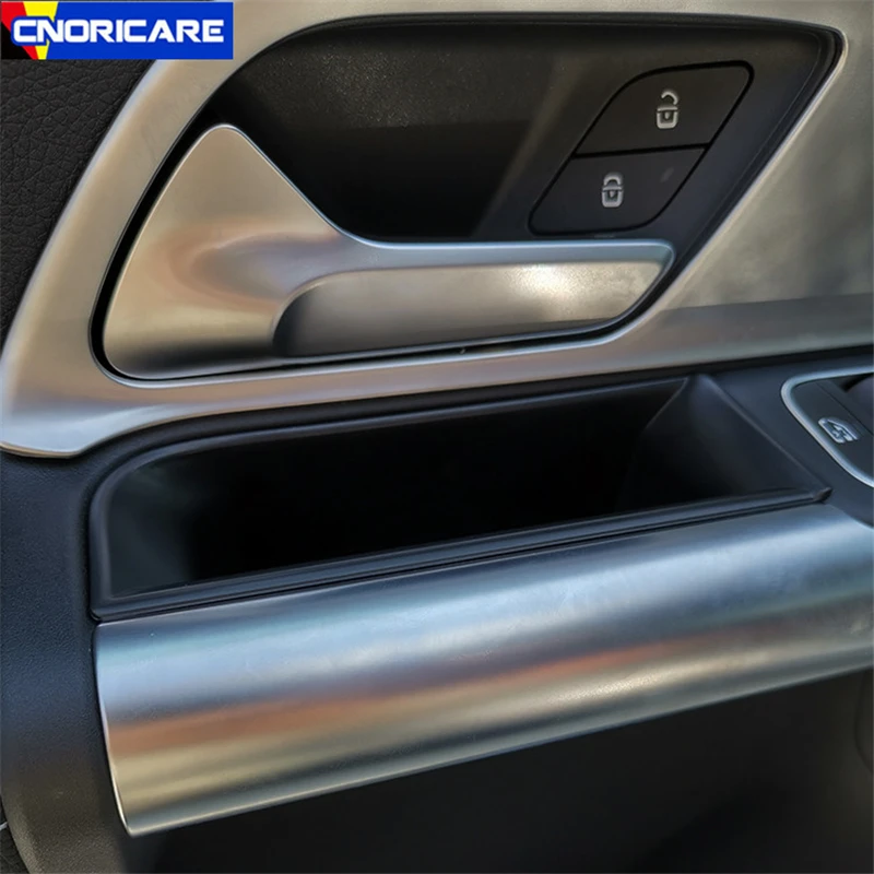 Car Styling Black Door Handle Storage Box For Mercedes Benz GLA 180 200 2020-2021 Auto Interior Organizer Accessories