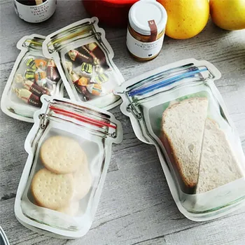 

Self-sealing Bag Portable Sealed Transparent Storage Bag Snacks Moisture-proof Fresh-keeping Bag