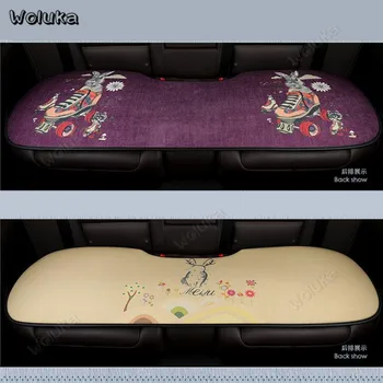 

3-Seater Mat For Back Row Comfortable Cute Car Seat Pad Four Seasons Cartoon Universal Single Long Seat Cushion CD50 Q01
