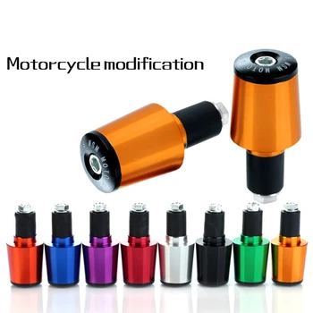 

1 Pair Aluminum Alloy Motorcycle Grips Bar Ends Handle Bar End Cap Fit For 17mm Motorcycle Handlebar Protector Decoration