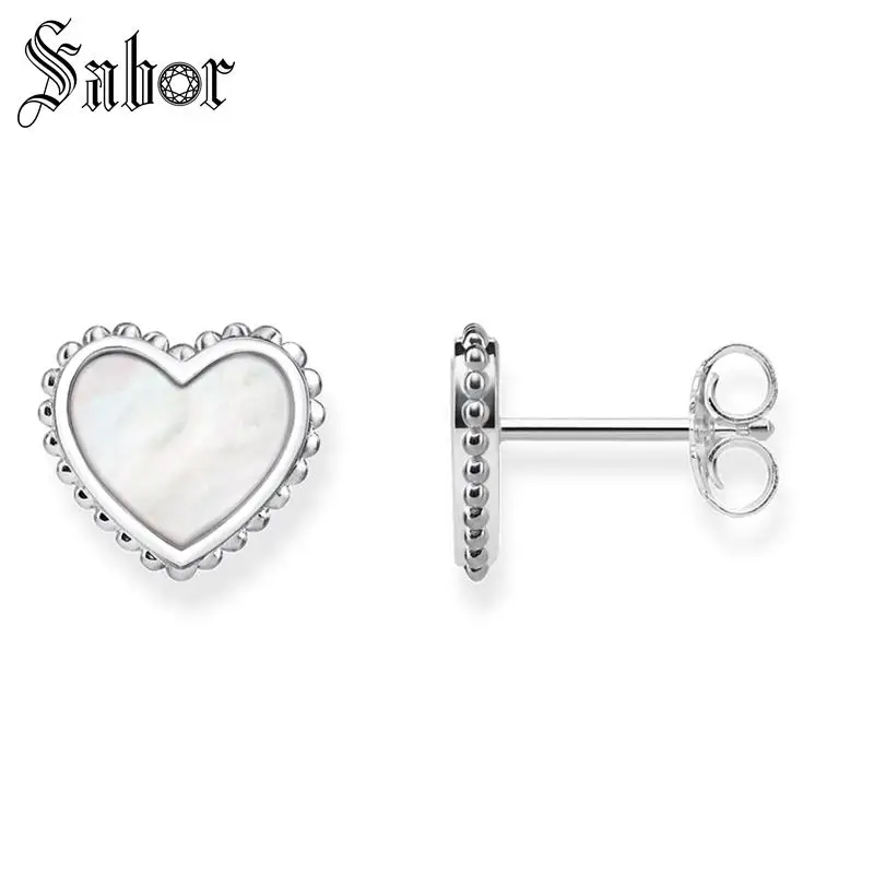 Серьги гвоздики в форме сердца романтический подарок для женщин высокое