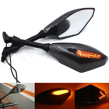

Motorcycle LED Turn Lights Side Mirrors Turn Signal Indicator Rearview Mirror for Honda VFR800 CBR1100XX ST1300 ST1300A CBR600RR