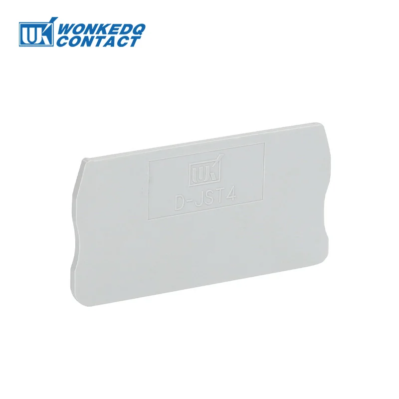 1Pc D-ST4 End Barrier Plate For PT4 ST4 PT/ST 4 Series Wire Connector Insulation DIN Rail Terminal Block 4mm&sup2; End Cover D-ST 4
