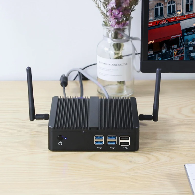 Fanless Mini Intel Core I5-5287u 4gb - 8gb Ram 128gb 256gb Ssd 300mbps Wifi Gigabit Ethernet Hdmi Vga Htpc Windows 10 Xcy pc - Imagem 3