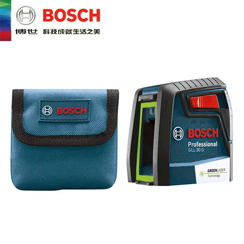 Bosch Laser Level GLL30G Two-Line Green Horizontal And Vertical Laser Levels Cross Line For Home Decoration laser level