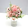 1pcs mixed flower beautiful peony artificial flower hydrangea silk fake bouquet for home wedding decoration DIY dandelion foam ► Photo 3/6