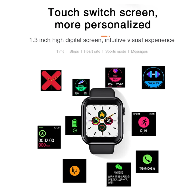 TEZER D28 Smart Watches Men Waterproof Sports Fitness Bracelet Tracker Heart Rate Monitor Blood Pressure Bluetooth Smart Band