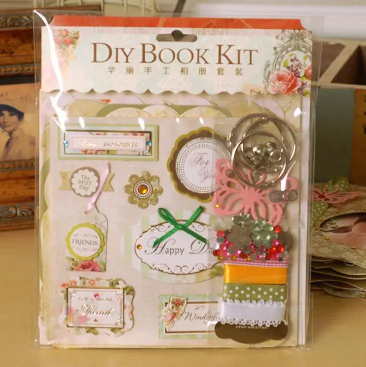 

DIY handmade photo album set Creative gift for Mother's Day Children's Day card Kits Scrapbook
