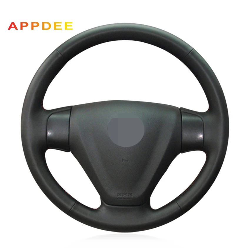Handsewing Black Artificial Leather Steering Wheel Covers for Kia 2005-2009 Rio 2007 Hyundai Accent | Автомобили и мотоциклы