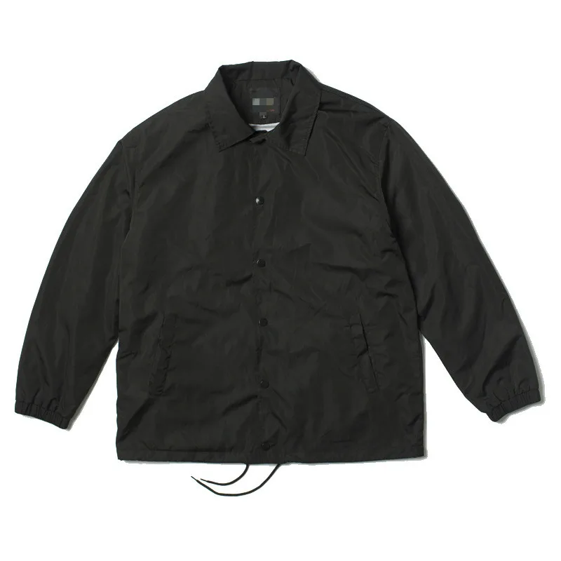 Весенняя черная тренерская куртка в американском стиле, тонкая Свободная куртка для пары, мужская куртка размера плюс, Топ с длинным рукавом, мужская куртка на пуговицах 2xl, уличная одежда