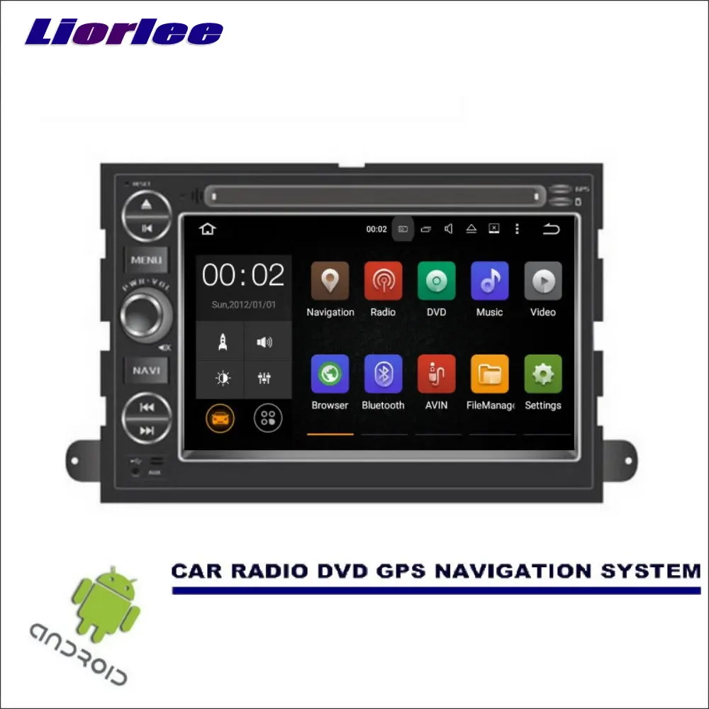 Автомагнитола Liorlee Wince/Android для Ford Fusion/Focus 2006 2012 DVD плеер с GPS Navi Радио стерео HD