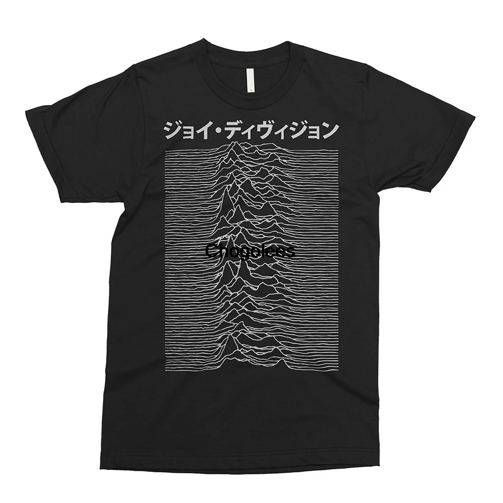 Pixieprinting Japanese Joy Division - Unknown приятности Ян Кертис футболка в стиле панк |