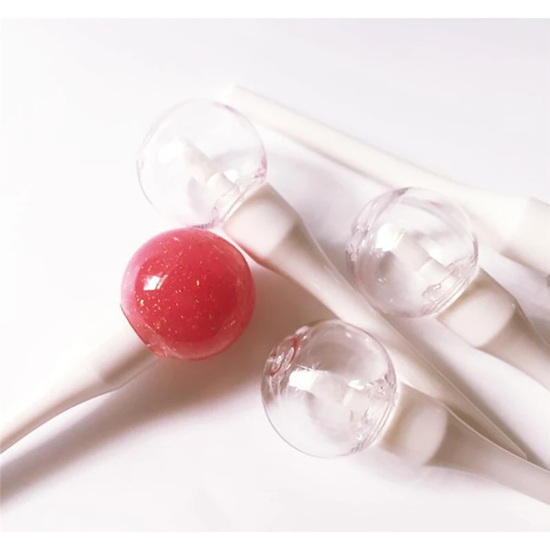 6ml New Clear Lollipop Bulb Candy Design Empty Gloss Lipgloss Tube Lips Balm Bottle Brush Container Mini Refillable | Красота и