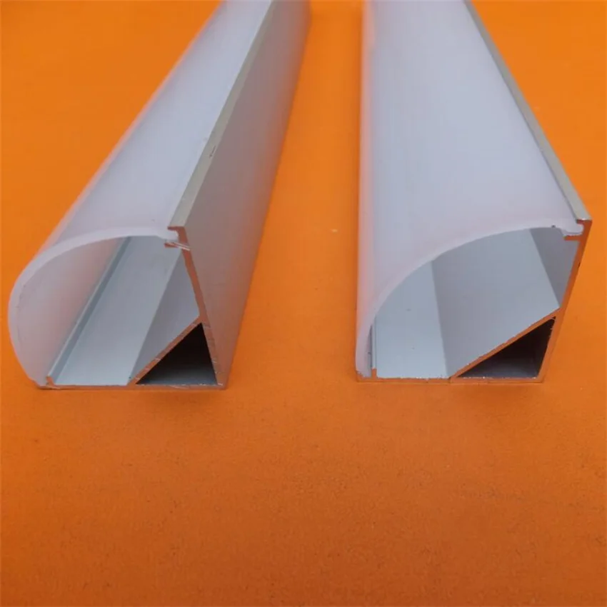Free Shipping 2m/pcs 100m/lot New Design aluminum profiles channel with Milk Cover for leds strips | Освещение