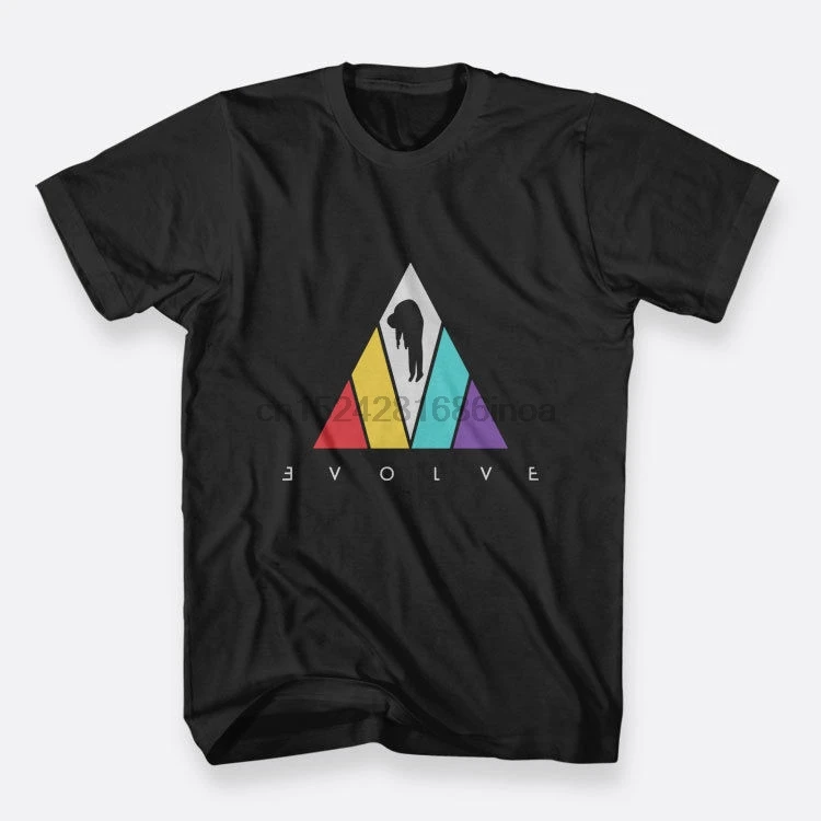 Imagine Dragons Evolve Black Tee Size S-3XL Men Cotton T-shirt Printed T Shirt Short Sleeve Funny Shirts |